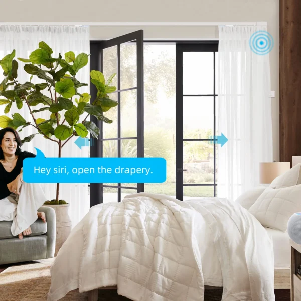 SmartWings Motorized Drapery Sheer - 图片 3