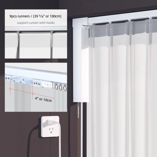 SmartWings Motorized Drapery Sheer - 图片 6